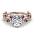 Leaves All Around Rose Gold Diamond Ring - Sydney 2ct No. 62